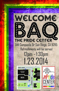 welcome baq event at the pride center