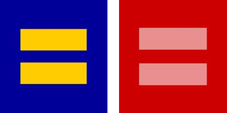 Human Rights Campaign, equal signs