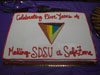 Cake Celebrating Five Years of Making SDSU a SafeZone