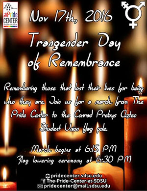 Transgender Day of Remembrance 2016