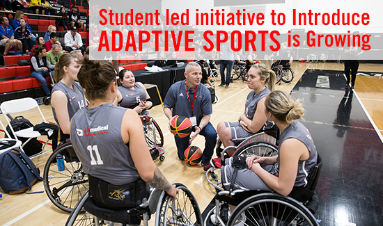 adaptive sports volleyball team