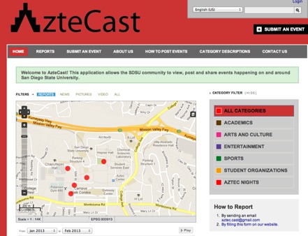 AzteCast screen shot