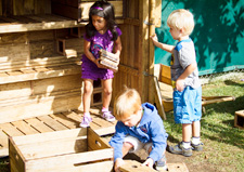 children playing with blocks