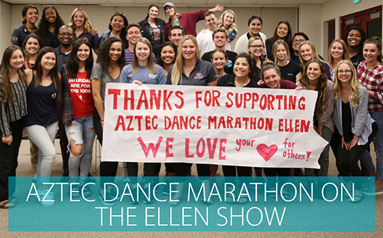 aztec dance marathon students on the Ellen Show