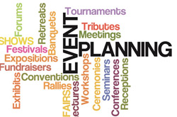 Event Planning word cloud