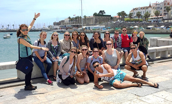 faculty-led students in Cascais Portugal