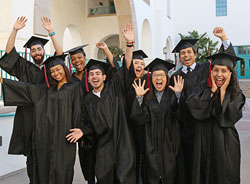 a group of graduates