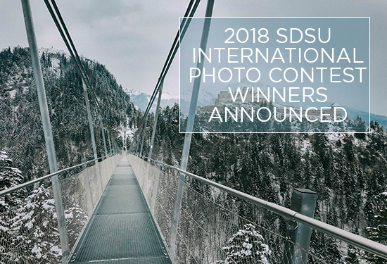 Austrian Alps with snow and bridge - 2018 SDSU International Photo Contest Winners Announced