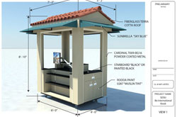 rendering of the mobile kiosk