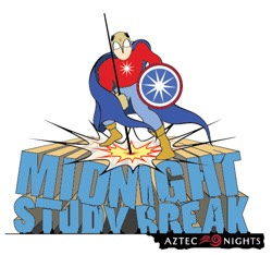 midnight study break Aztec Nights spring 2013 superhero