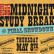 Midnight Study Break poster