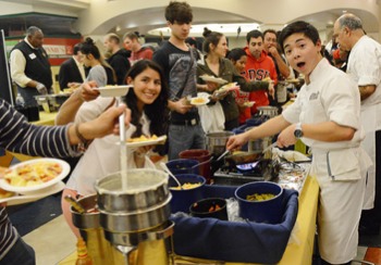 Midnight Study Break food service