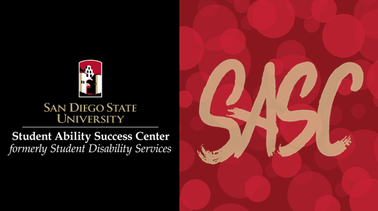 SASC - Student Ability Success Center - formerly Student Disability Services