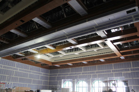 Aztec Student Union construction interior