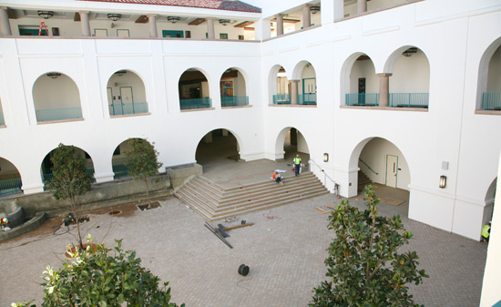 courtyard of the student union