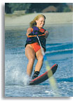 girl on waterski